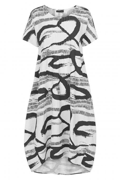 Alta Dress White/black