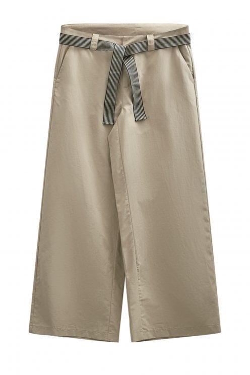 Ana Wide Leg Pants Silver Mink
