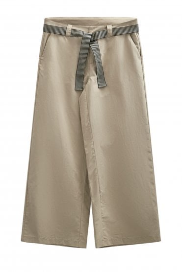 Ana Wide Leg Pants Silver Mink