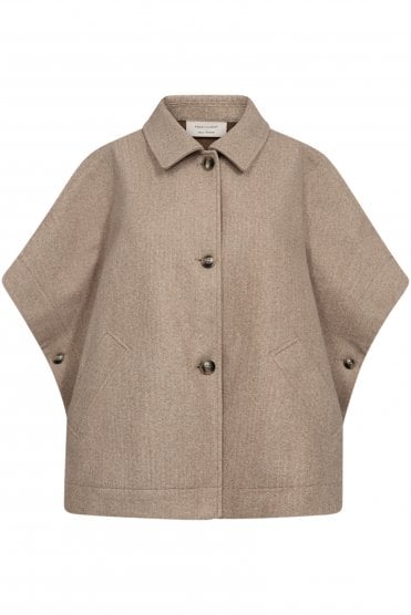 Anna Cape Silver Mink Mel