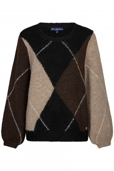 Argyle Pullover Espresso