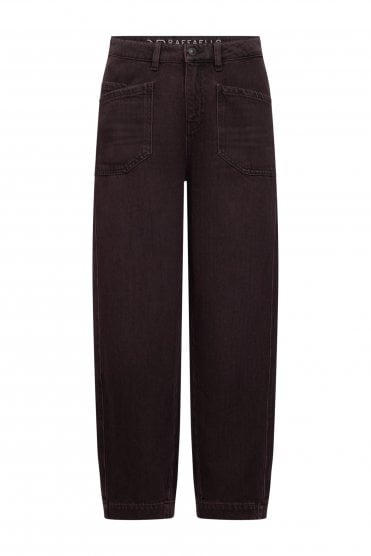 Arin True Soft Denim Jeans Burgundy