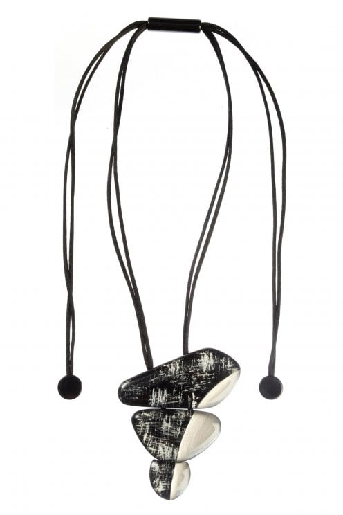 Avani Pendant Silver/black