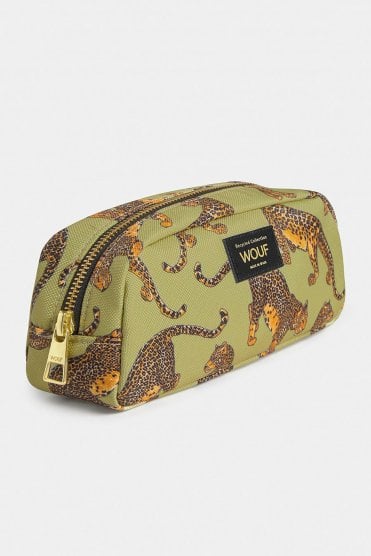 Avo Leopard Pencil Case Avocado