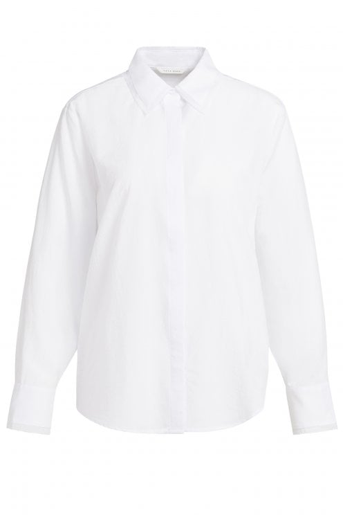Blouse With Collar Detail Pure White