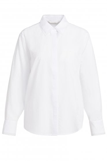 Blouse With Collar Detail Pure White