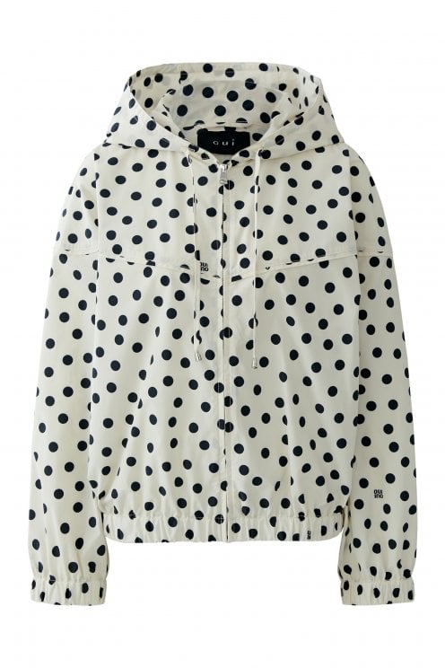 Blouson Dot Jacket Off White/black