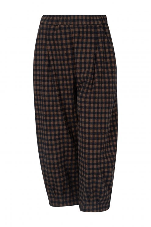 Bold Check Balloon Pants Notte