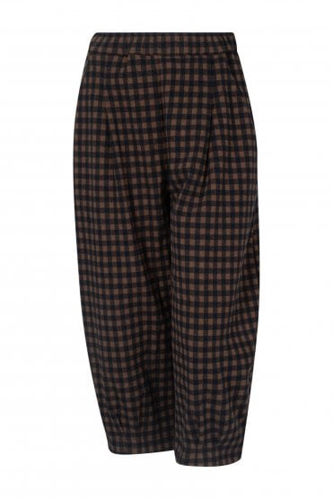 Bold Check Balloon Pants Notte