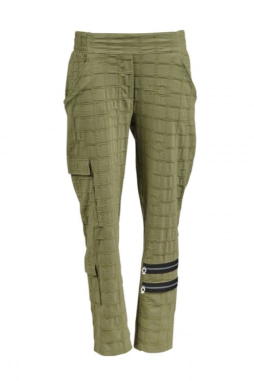 Bubble Full Length Trouser Olive