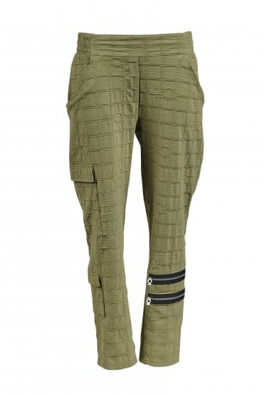 Bubble Full Length Trouser Olive