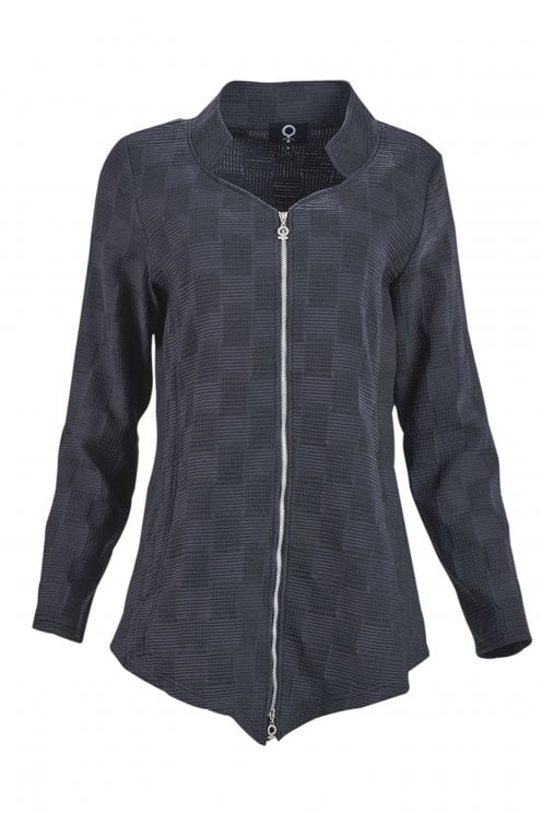 Bubble Long Jacket Black