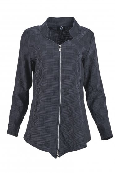 Bubble Long Jacket Black