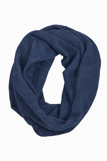 Bubble Loop Scarf Blue