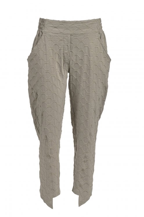 Bubble Straight Leg Pants Khaki