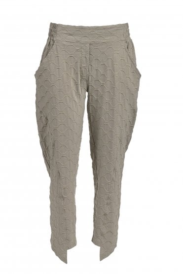 Bubble Straight Leg Pants Khaki