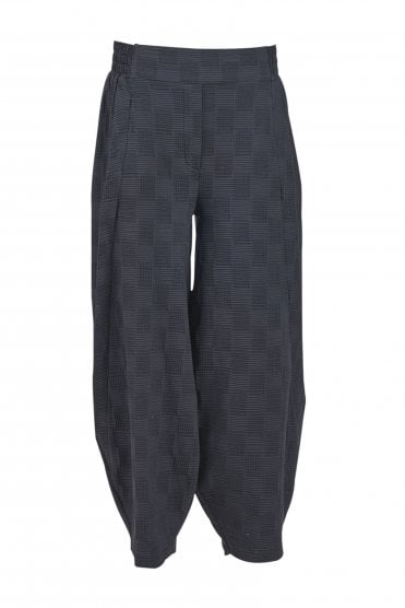 Bubble Wide Leg Pants Black