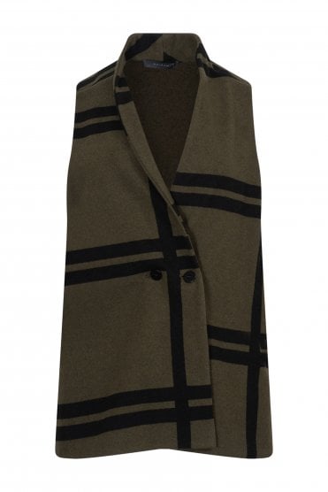 Button Waistcoat Maxicheck