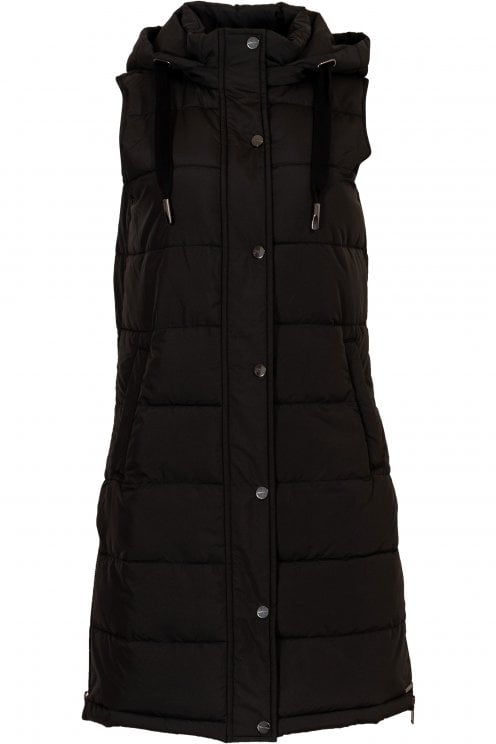 Cameron Hooded Gilet Black