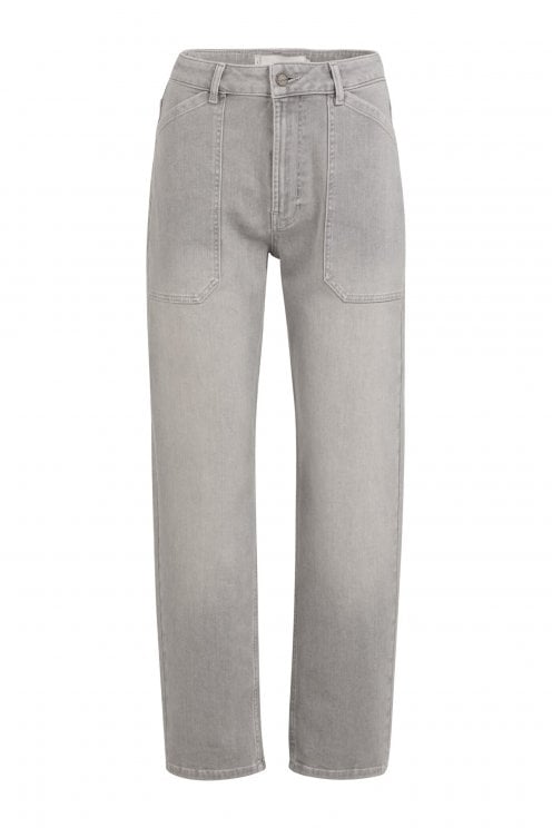 Cargo Jeans Mid Grey Denim