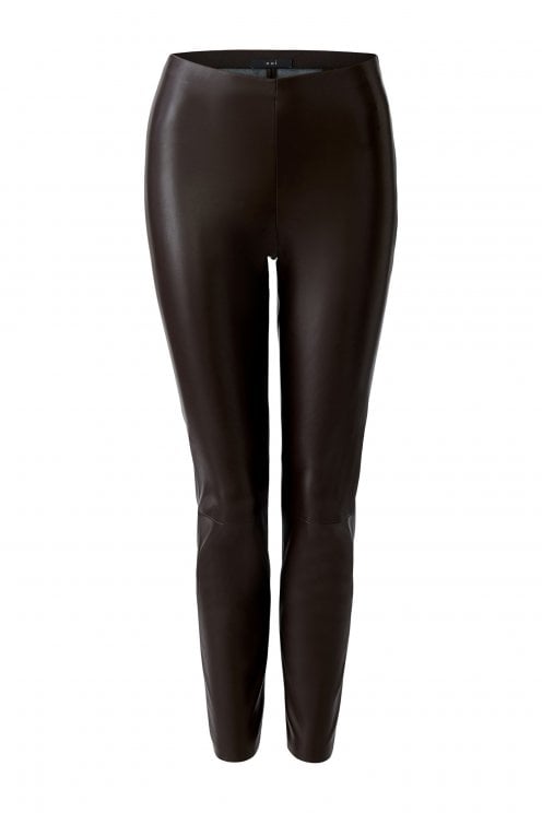 Chasey Leather Look Legging Dark Brown