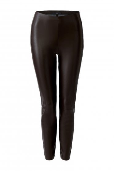 Chasey Leather Look Legging Dark Brown