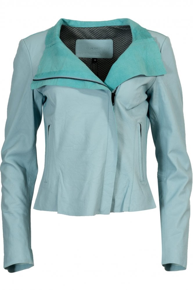 Cigno Nero Lene Leather Jacket Arctic