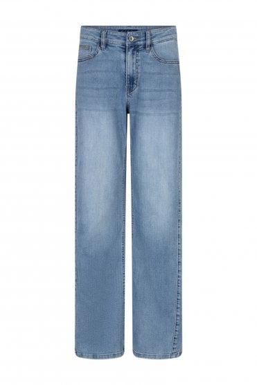 Claudette Slanted Seam Jeans Light Blue