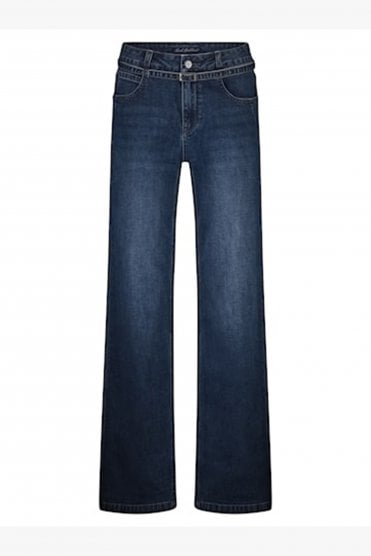 Claudette Wide Leg Jeans Dark Stone