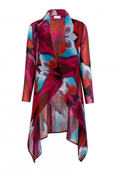 Collare Coat Pink Bows