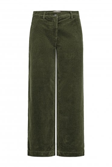 Cordy Pants Combu Green