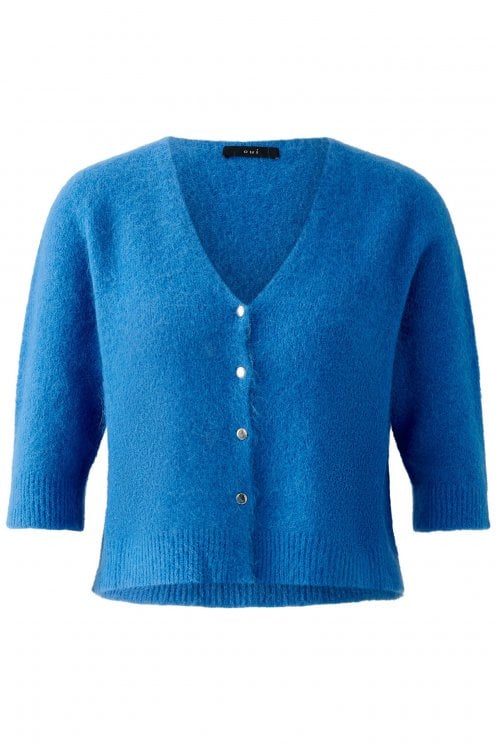 Cosy Knit Cardigan Blue