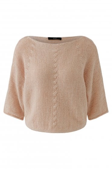 Cotton Mix Pullover Peach Whip