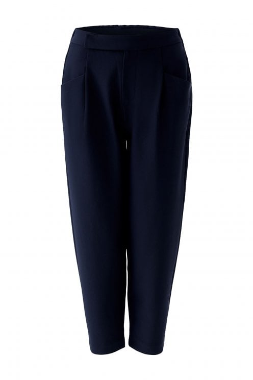 Crop Trouser Dark Blue