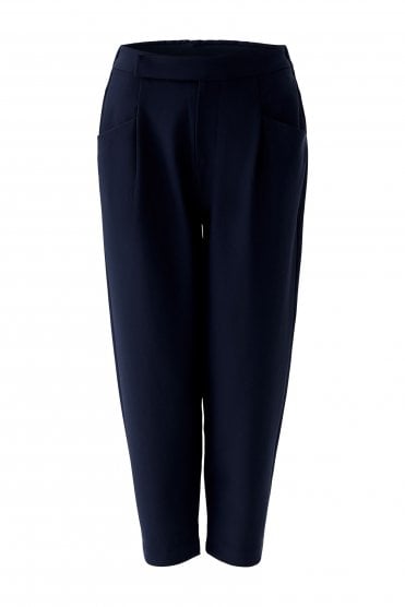 Crop Trouser Dark Blue