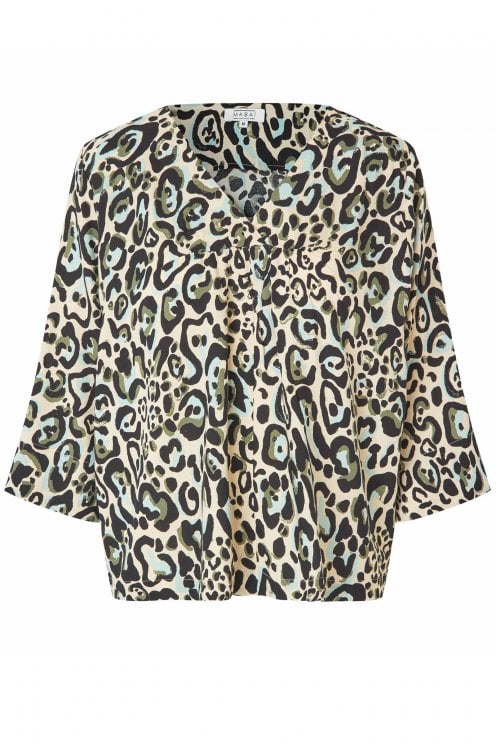 Dementra Top Deep Lichen Green
