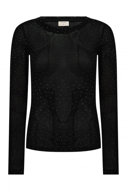 Donna Mesh Tee Black