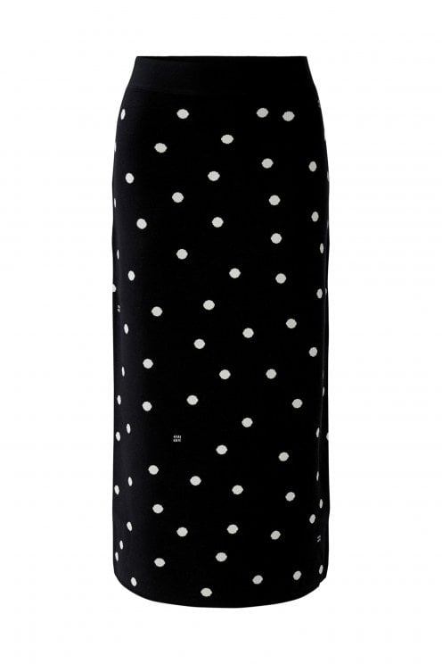 Dot Skirt Black/off White