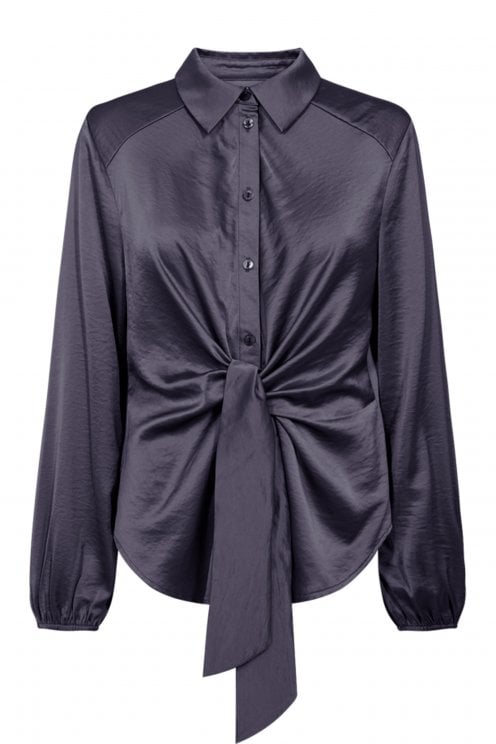 Dove Sateen Blouse Nightshade