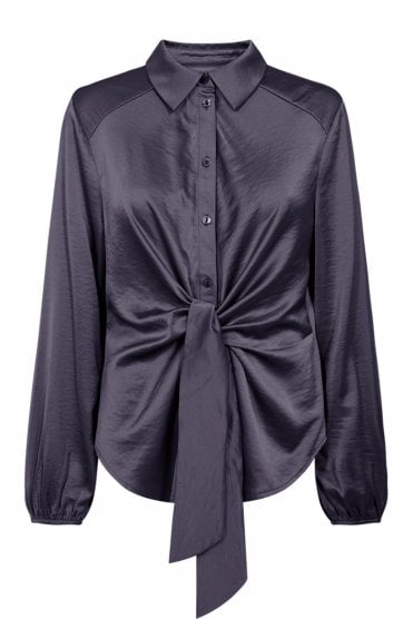 Dove Sateen Blouse Nightshade