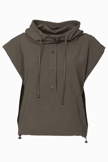 Drawstring Hemline Top Thyme