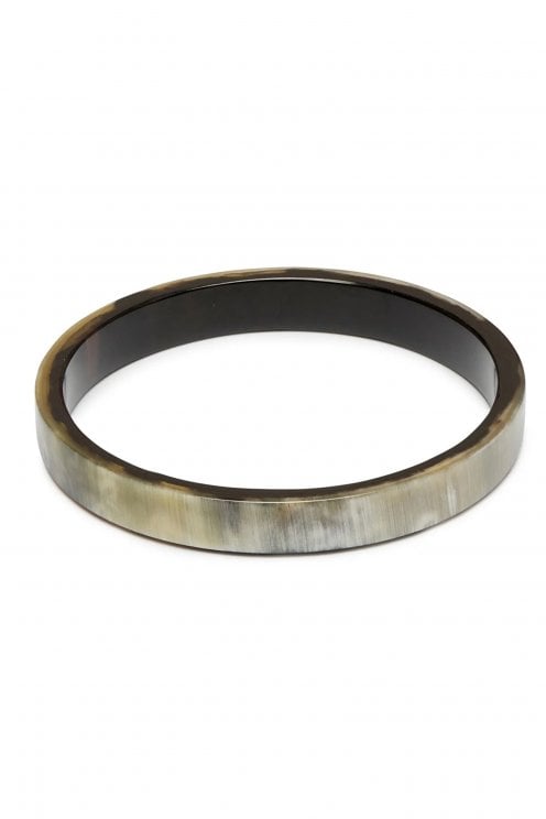 Edge Horn Bangle Black/natural