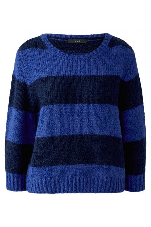 Esmy Angel Yarn Pullover Dark Blue