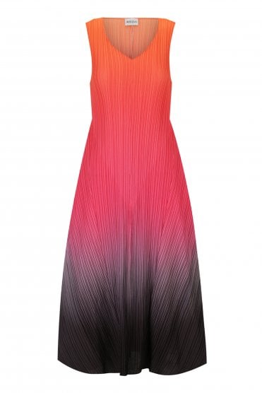 Estrella Dress Tangerine Pink Glow