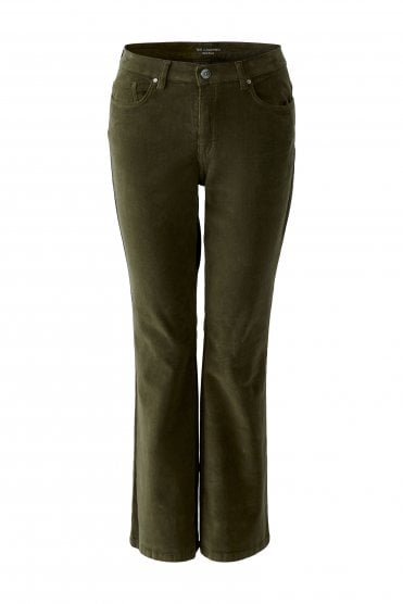 Fine Cord Trousers Khaki