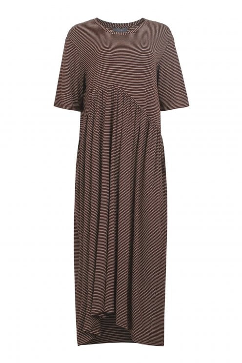 Fine Stripe Dress Bark