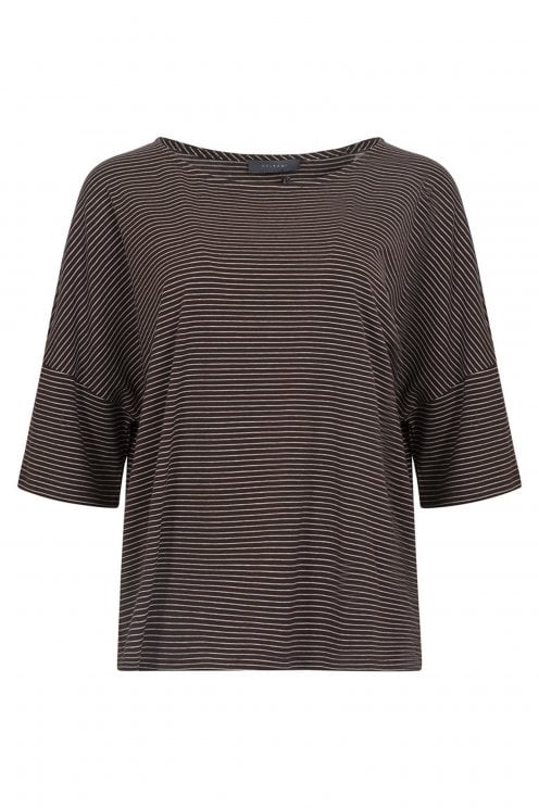 Fine Stripe Tee Bark