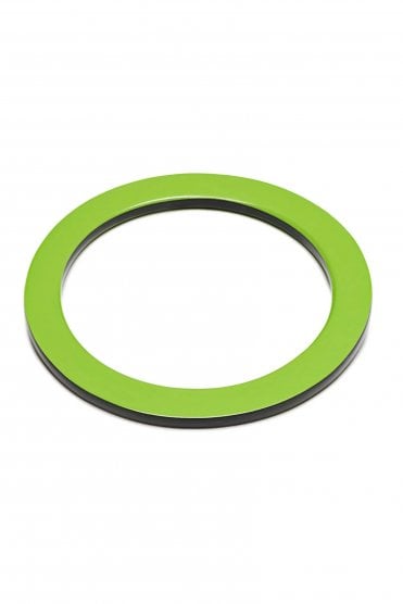 Flat Bangle Lime Green/brown/nat