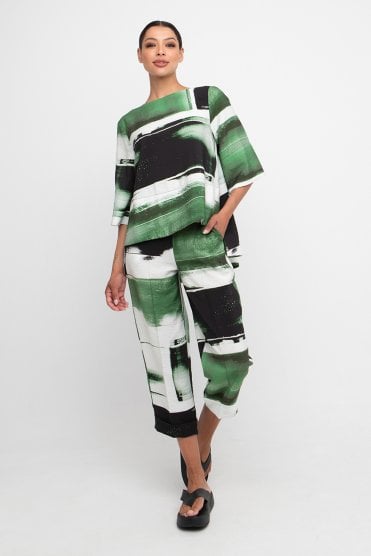 Graphic Print Pants Bricks