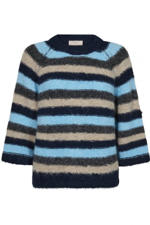 Grslulu Stripe Pullover Navy/chambray